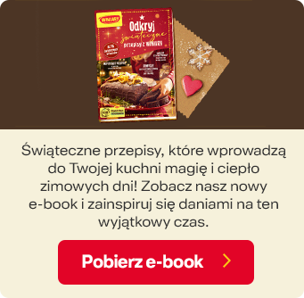 Świąteczne przepisy, które wprowadzą do Twojej kuchni magię i ciepło zimowych dni! Zobacz nasz nowy e-book i zainspiruj się daniami na ten wyjątkowy czas.